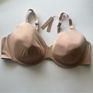 NWT SKIMS Fits Everybody T-Shirt Demi Bra Women’s 46D Clay Underwire Adjustable